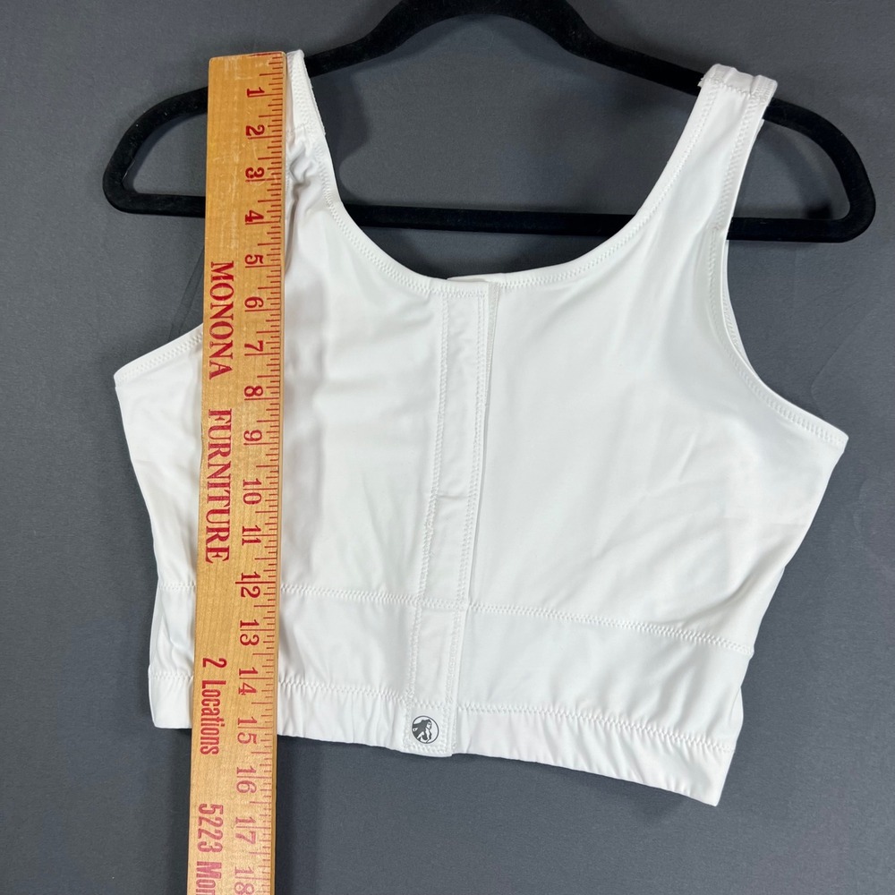 Masthead Judy Long-Line Surgical Bra White Front Velcro Closure Style 045 Size L - Picture 7 of 11